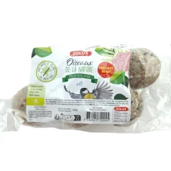 ZOLUX - 6 boules de graisse de 90 gr toutes saisons pour oiseaux