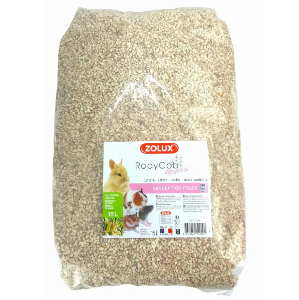 ZOLUX - Litière pour petits mammifères rodycob 15 litres